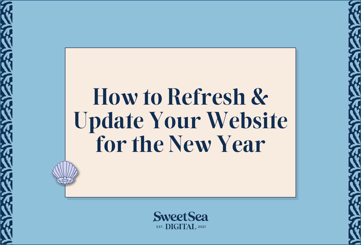 how to refresh and update a website for the new year