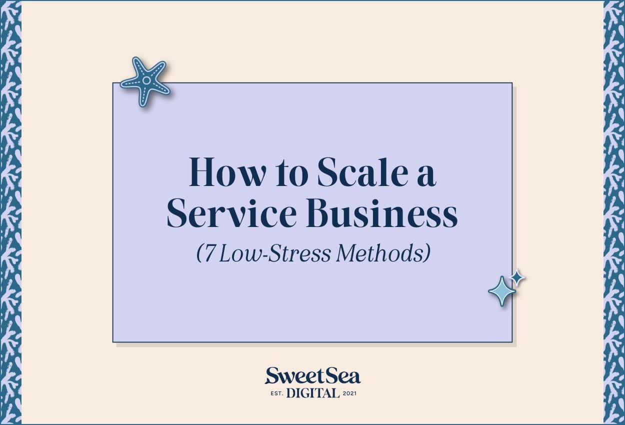 how to scale a service business