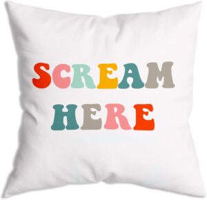 scream here pillow